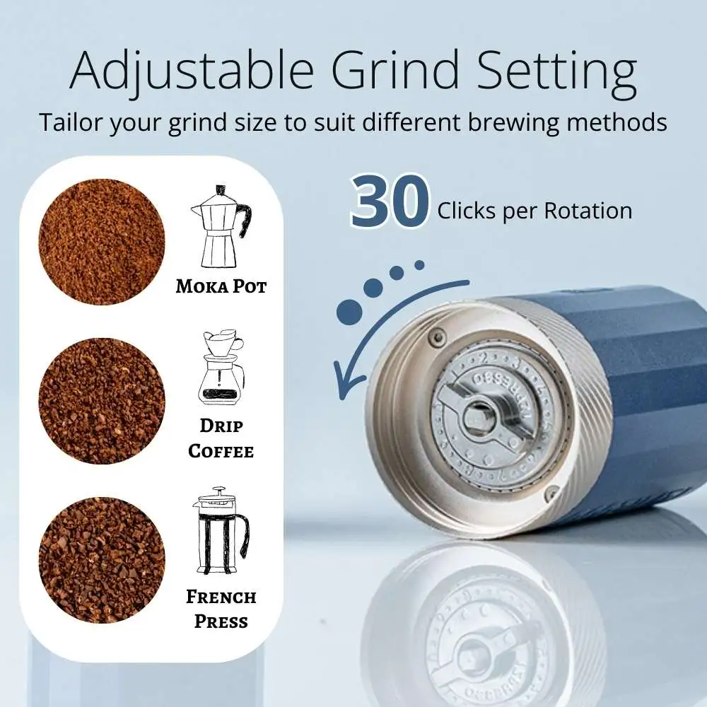 1ZPresso | Q Air Manual Grinder Blue