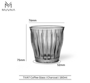 MUVNA TIVAT glass gray -160ml