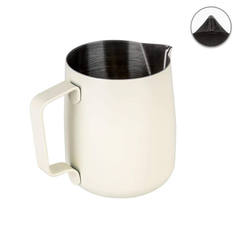 WPM | Competition Milk Pitcher Round Spout / Matt White 600ML