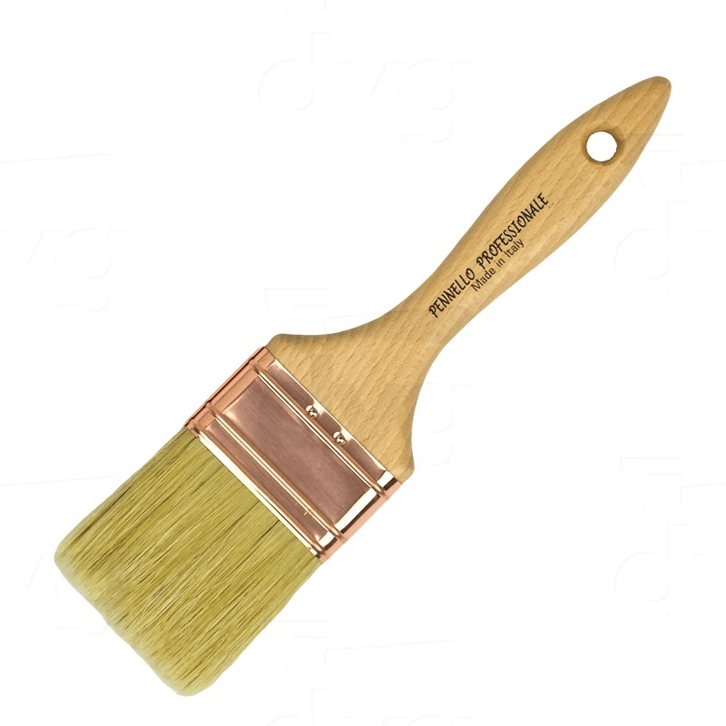 CLEANER BRUSH WITH BLONDE BRISTLES L.40MM, WOOD HANDLE