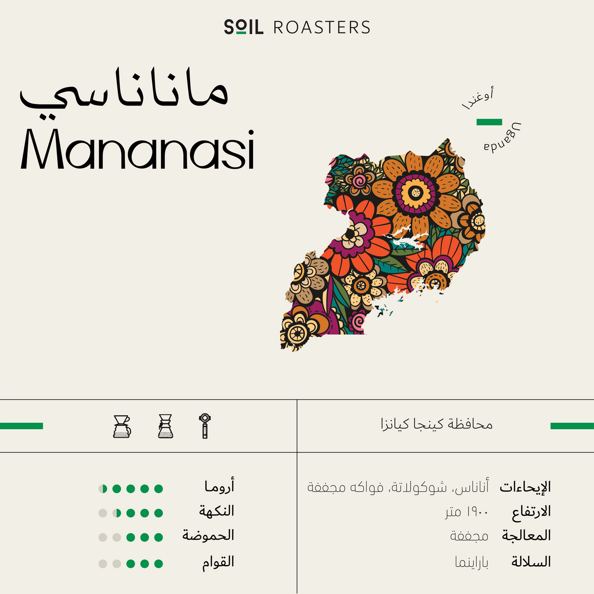 SOIL Uganda Mananasi 1KG