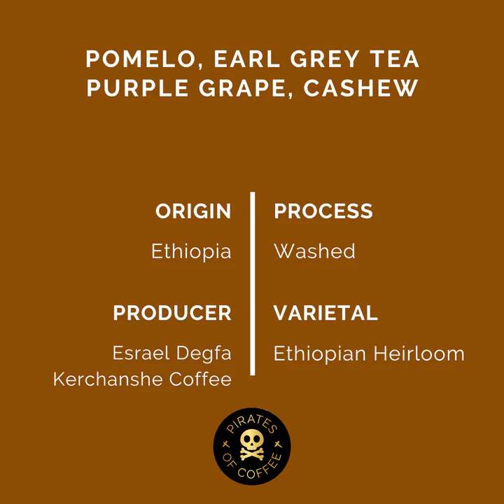 Pirates Coffee | Ethiopia Yirgacheffe 250G
