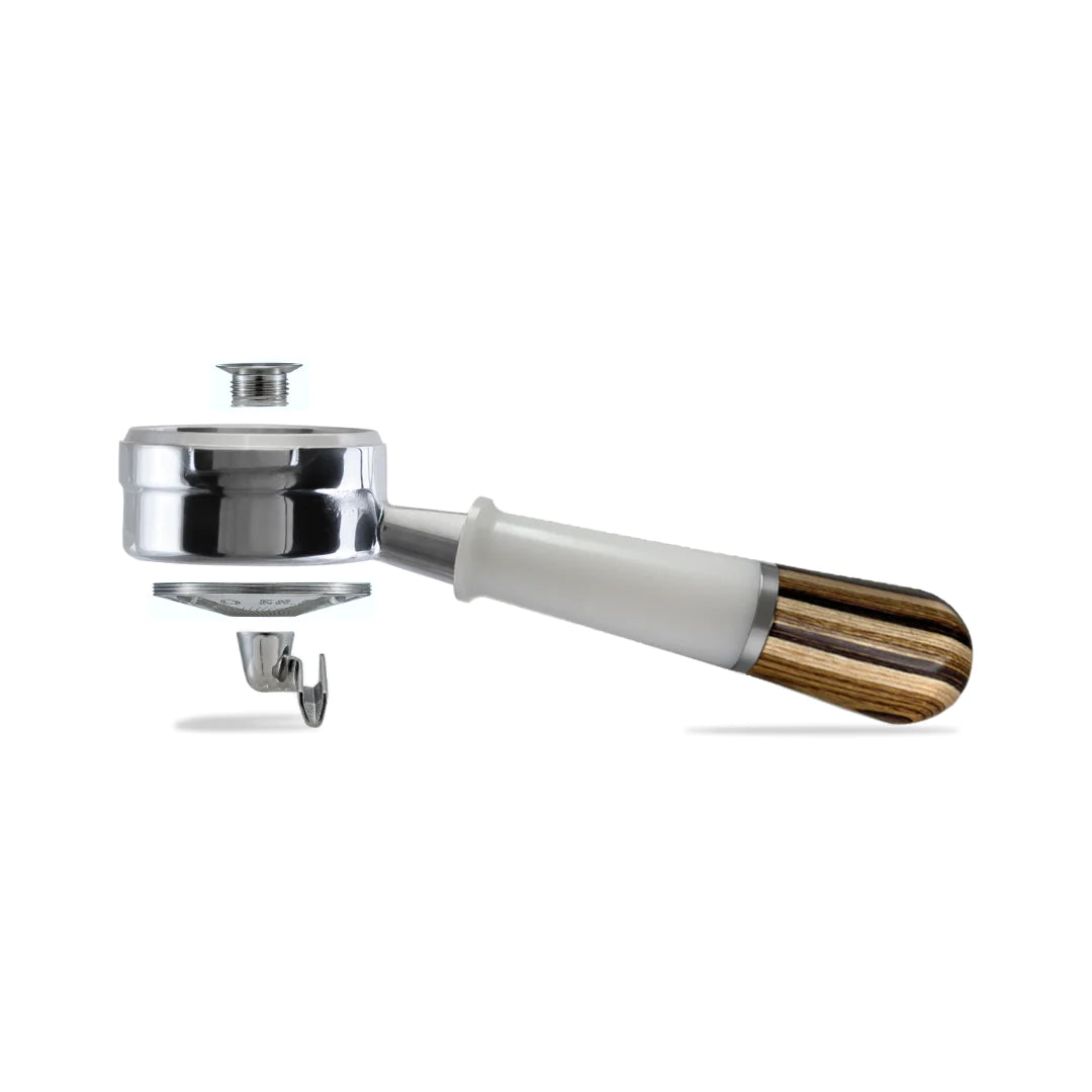 PESADO HYBRID Double Spouted Portafilter LM/E61 - White/Riga