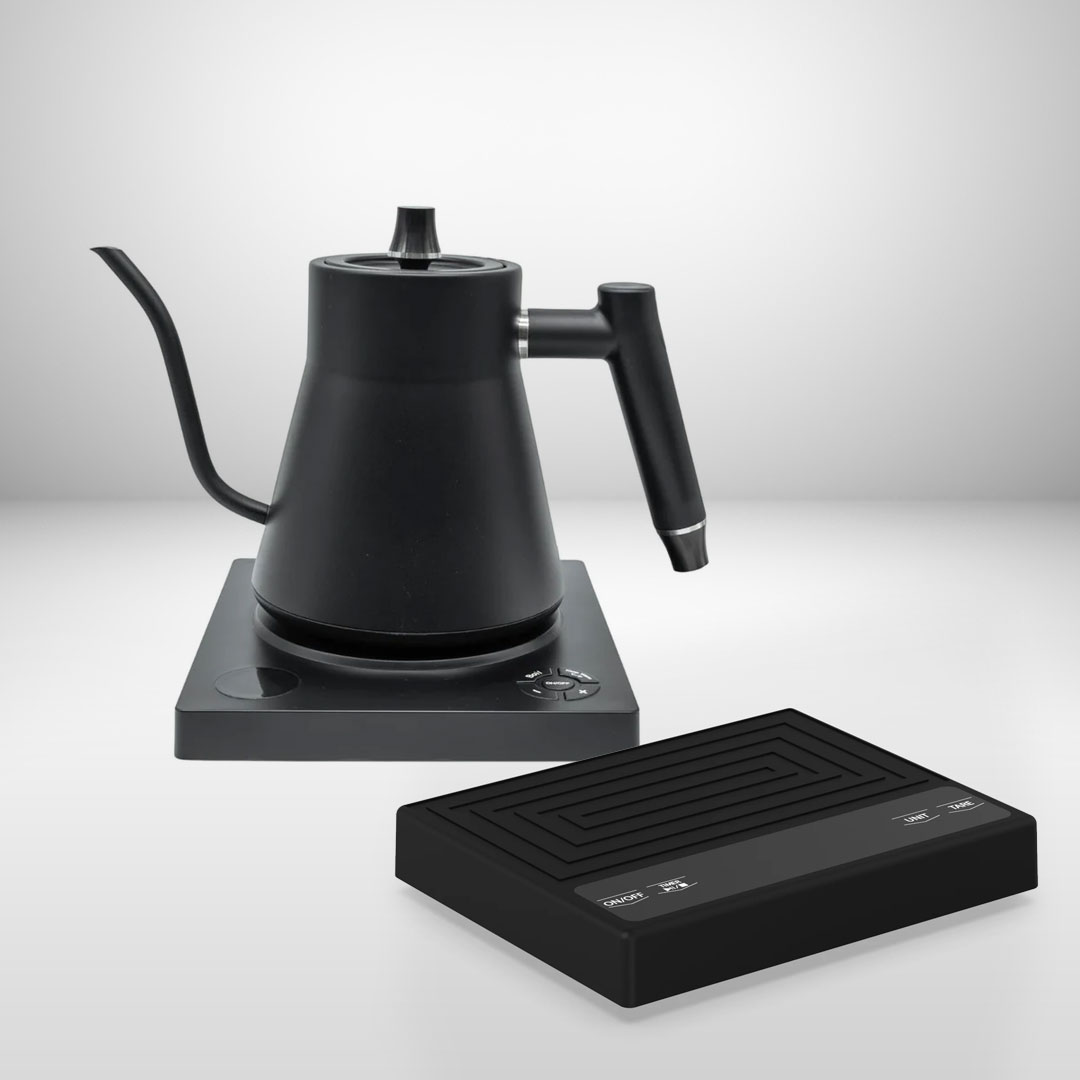 Barista Artisan Pour Over kettle Black & Scale