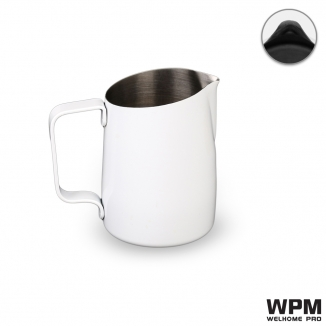 WPM Milk Pitcher Round Spout White 450ML