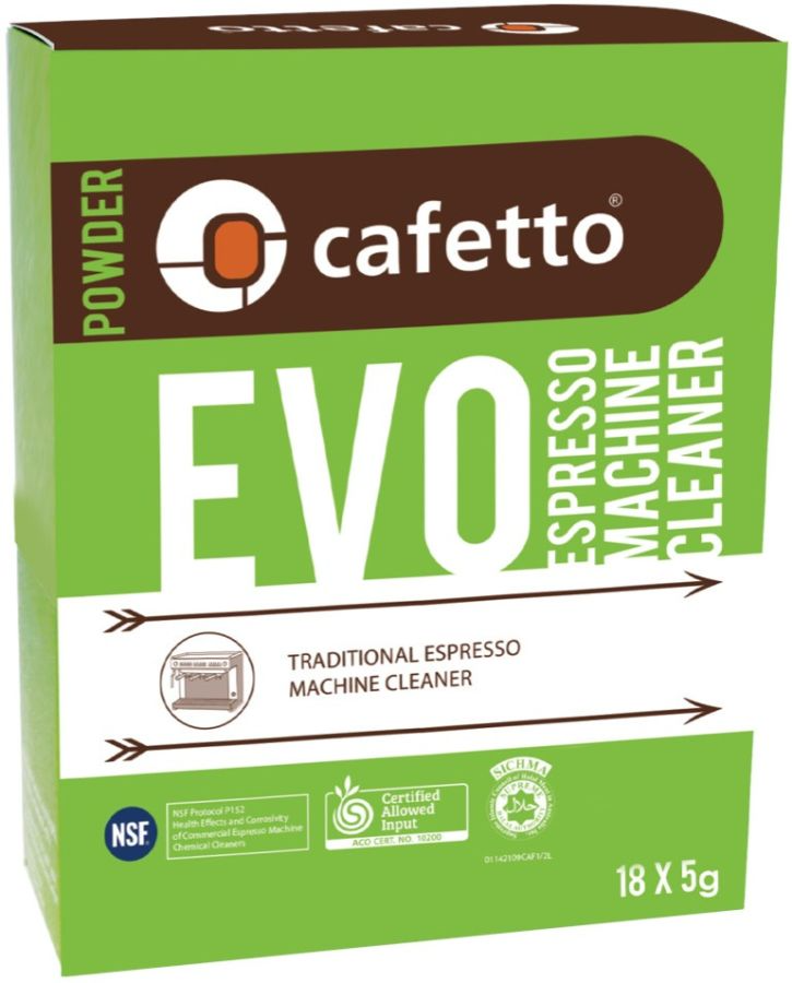 CAFETTO EVO Organic Espresso Machine Cleaner 18 x 5 g