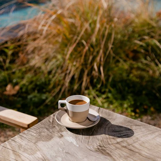 NotNeutral | White Pico Cappuccino Cup & Saucer