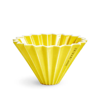 ORIGAMI Ceramic Dripper Small Yellow