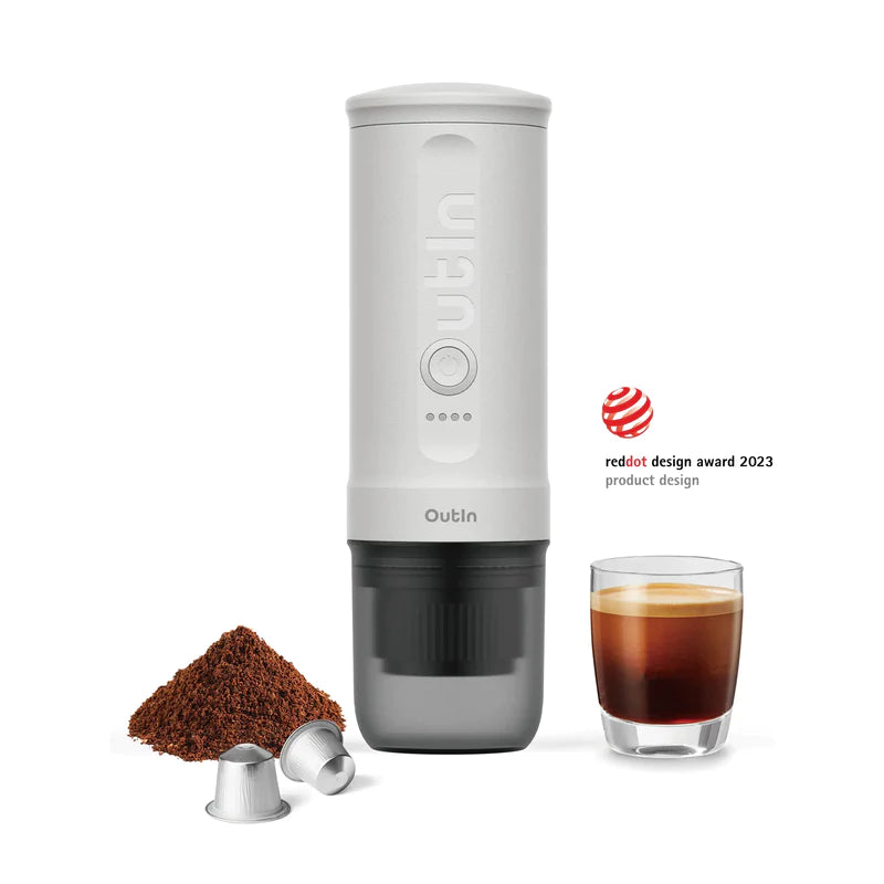 OUTIN Nano Portable Espresso Maker - Pearl White