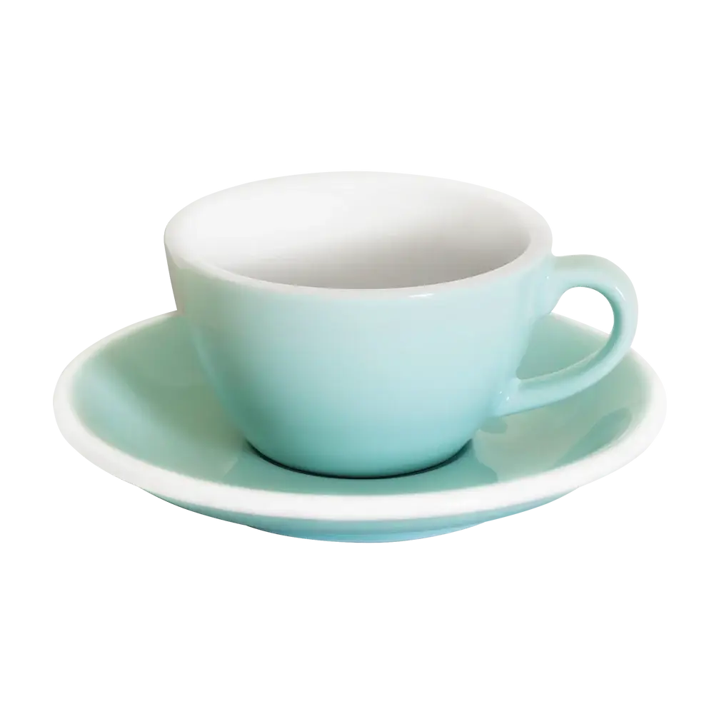 Loveramics | Egg | 150ml Flat White Cup (River Blue)