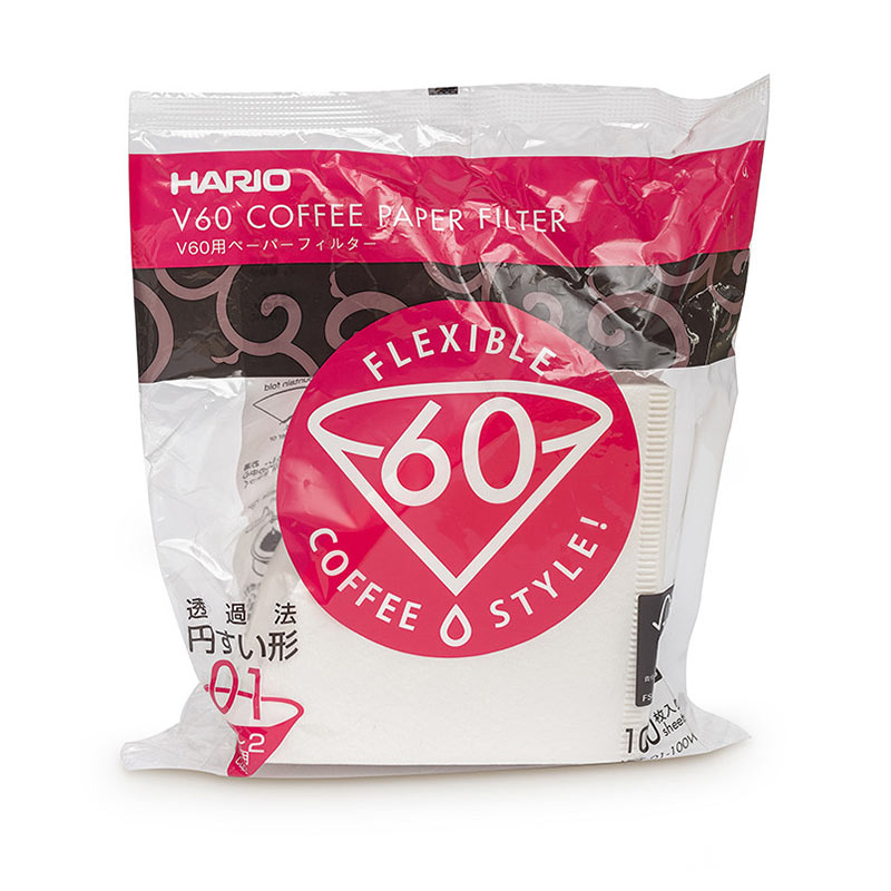 Hario V60 paper coffee filters, Size 01