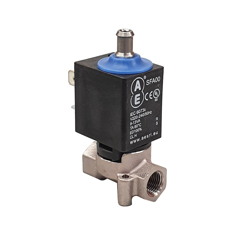 AE SOLENOID VALVE 3 WAYS 1/8F 220/240V 50HZ DN1,4 PG.D.7 VITON+TEA