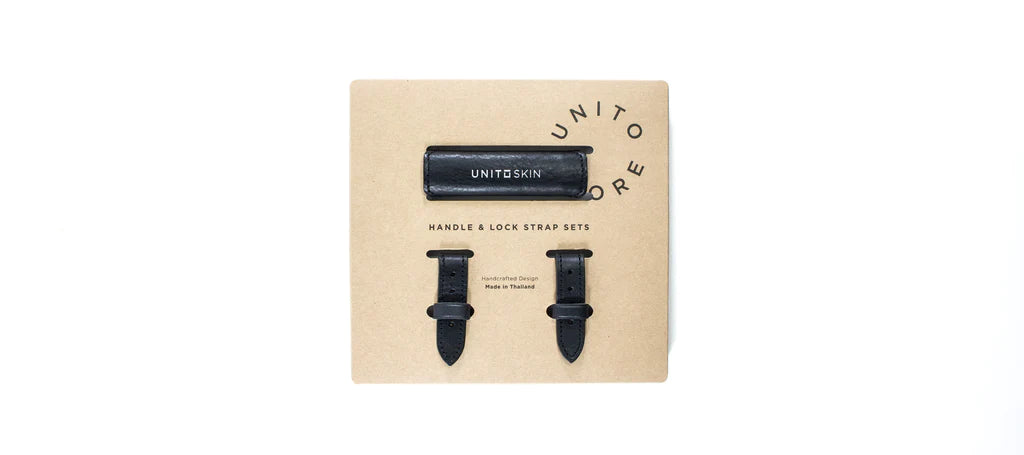 UNITO STAN SKIN HANDLE BAR AND STRIPS BLACK LEATHER