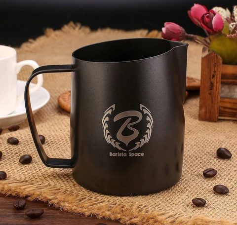 Barista Space Teflon Black Milk Pitcher 450ML