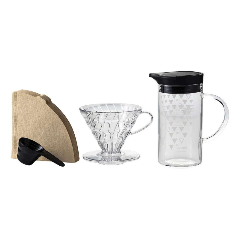 Hario V60 Dripper & Thermocolor Server Set