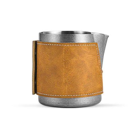 MHW-3BOMBER LATTE ART PITCHER No Handle Silver Spot 400ml