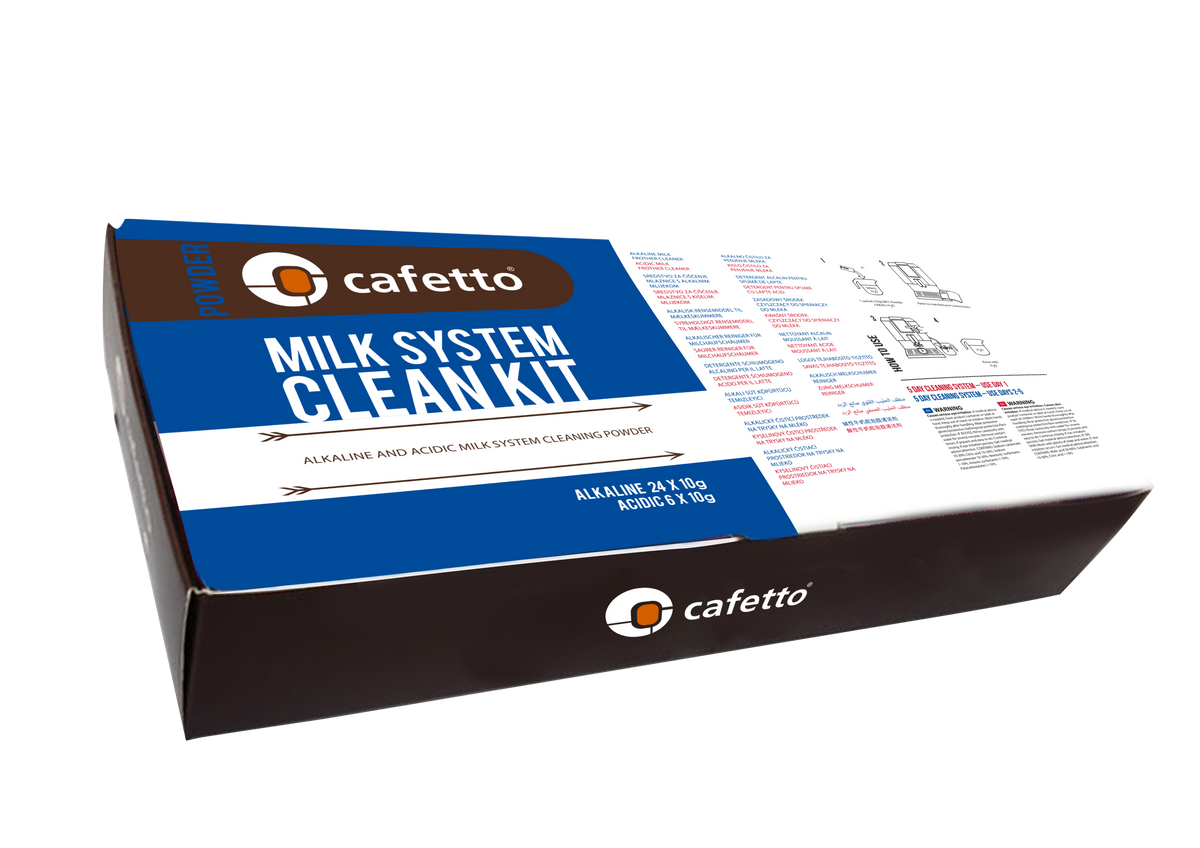 Cafetto Alkaline and Acidic Milk System Cleaning Powder Kit