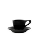 NotNeutral Lino Espresso Cup with Saucer 3oz - Matte Black