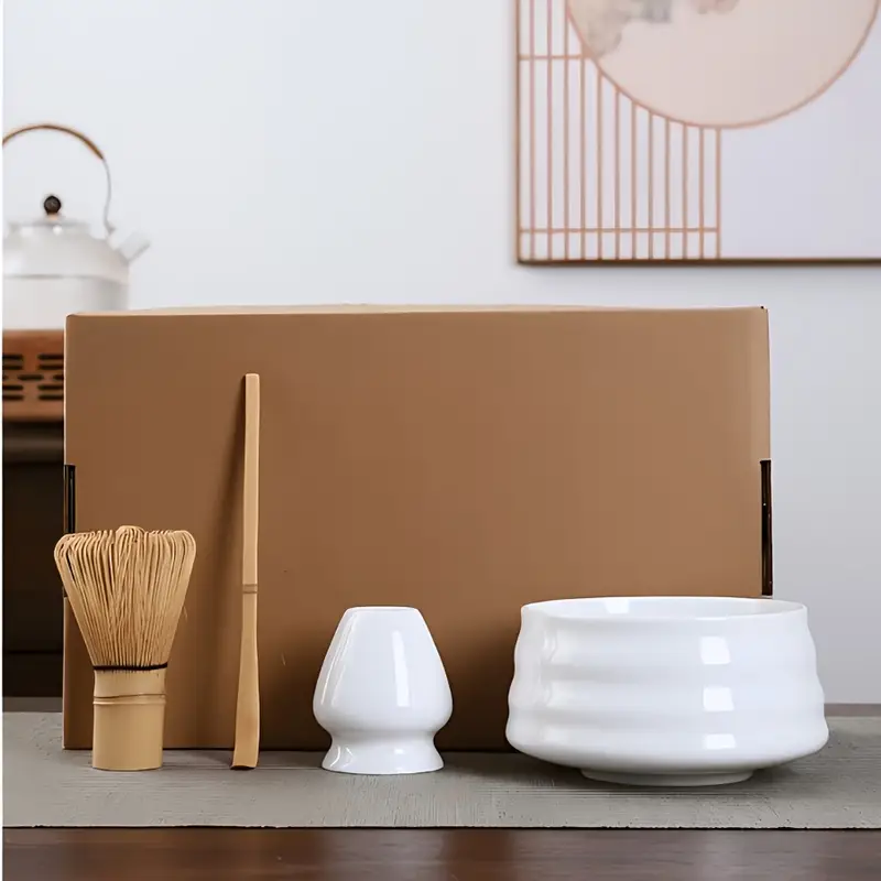 Matcha Tools 4pcs Set White Shiny