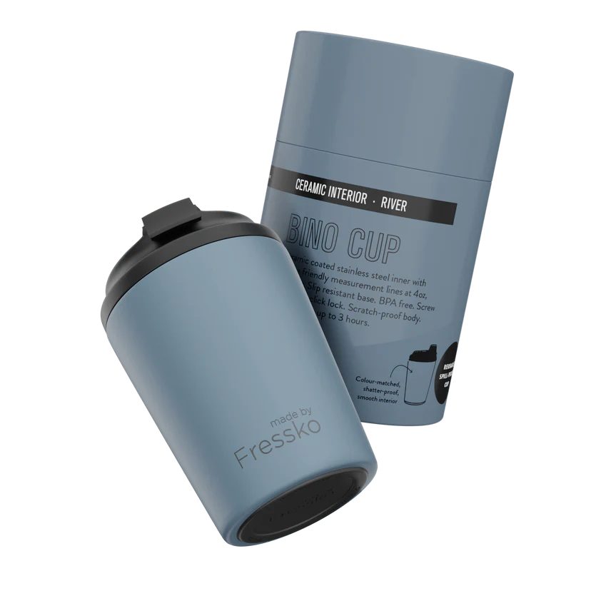 Fressko Ceramic Bino Cup - River Blue 230ML