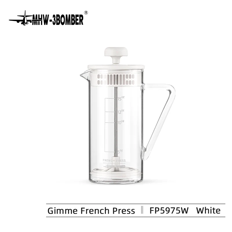 MHW Gimme French Press 450ml White