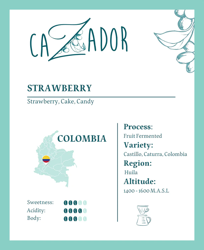 Cazador| Colombia Strawberry 200g