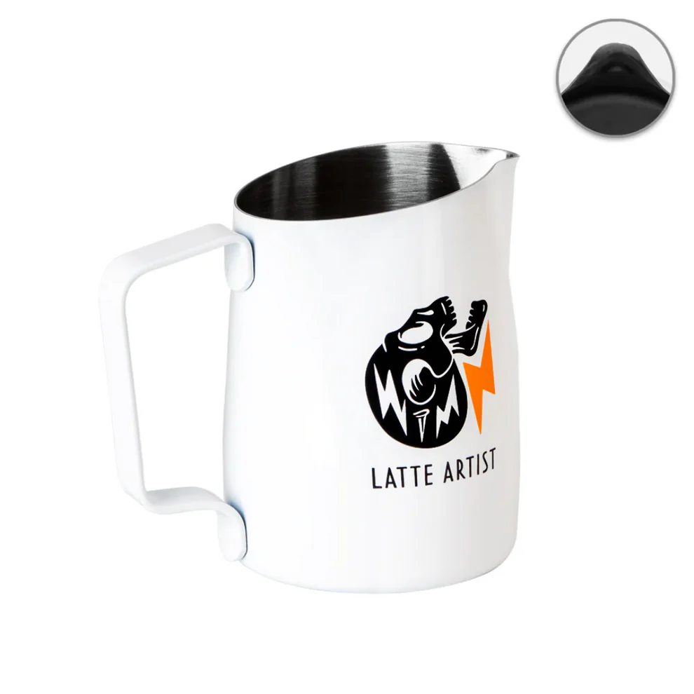 WPM | "Latte Art with a Soul" Round Spout White 450ml