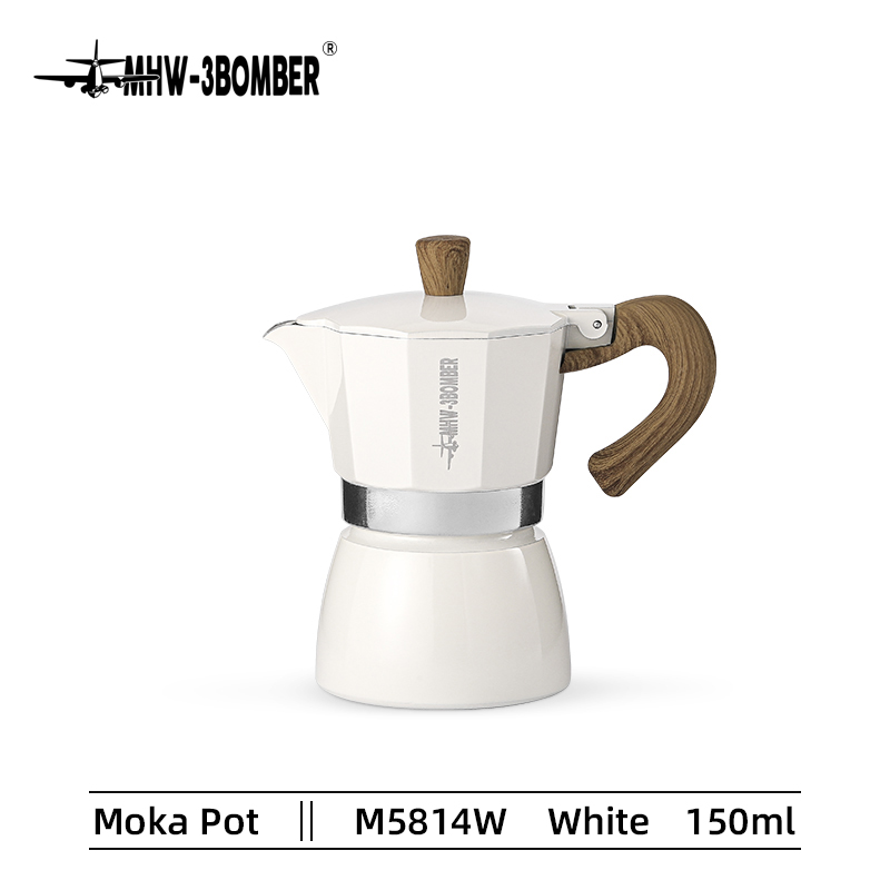 MHW-3BOMBER Moka Pot White - 150ML