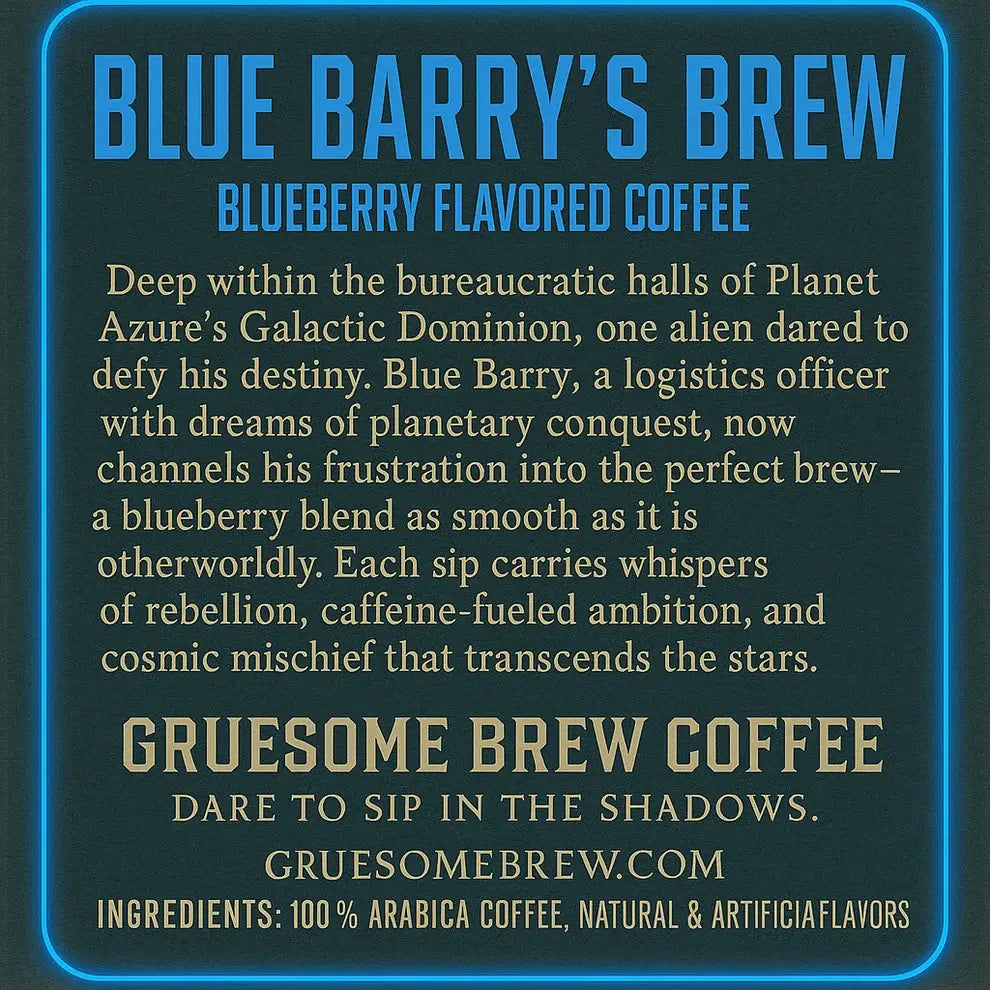 Gruesome | Blue Barry's Brew - Blueberry Coffee 227G