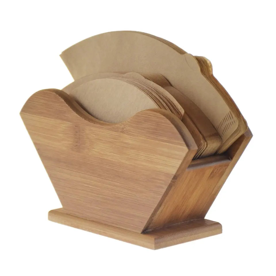Bamboo Wood Paper Filter Shelf