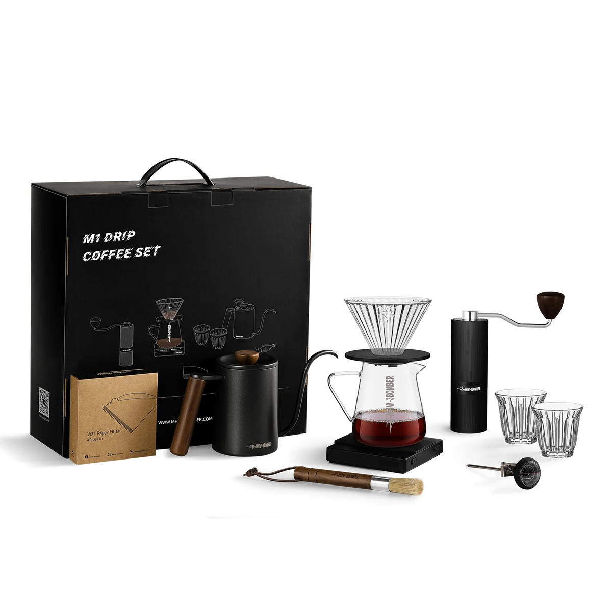 MHW | M1 Drip Coffee Set Deluxe 10pcs - Black