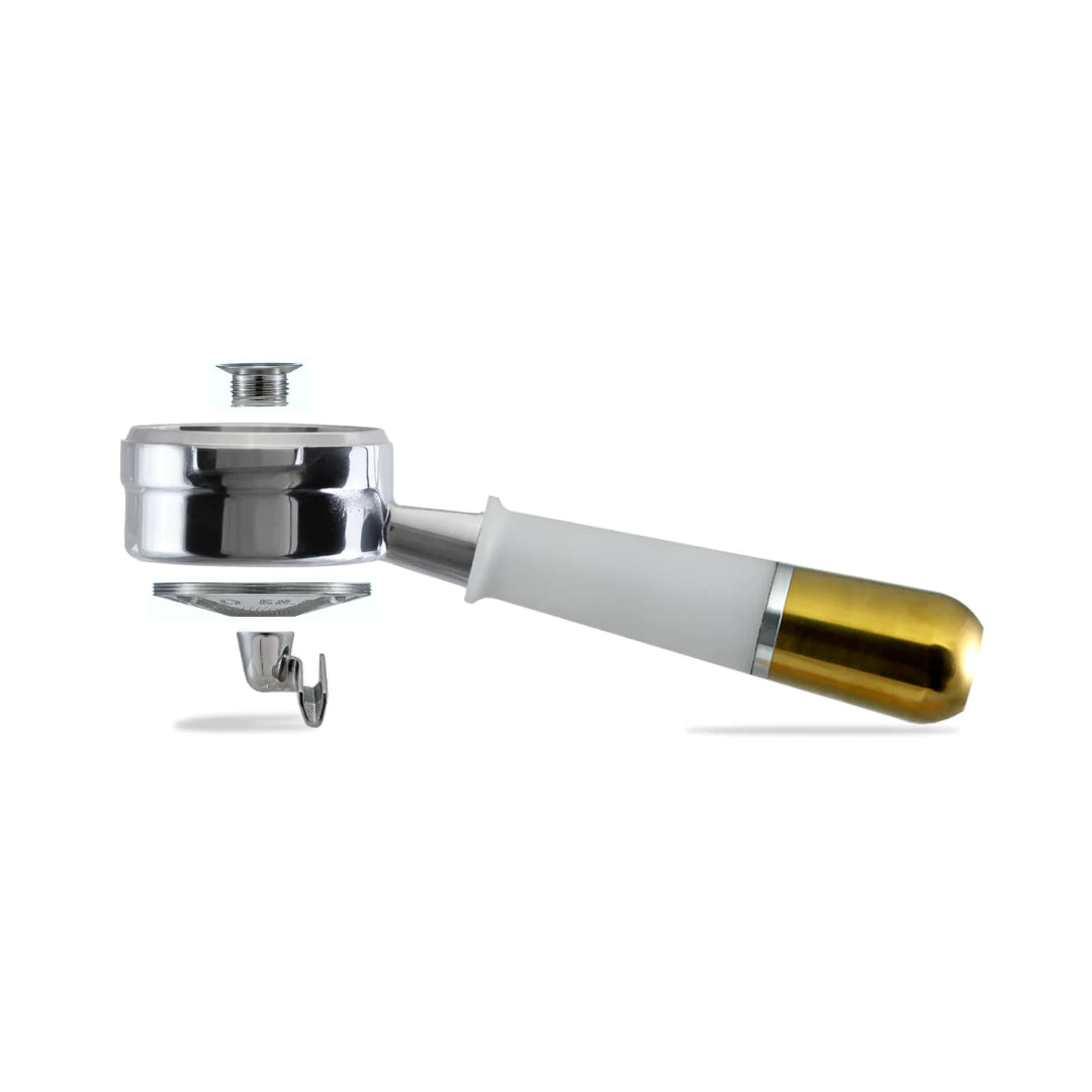 PESADO HYBRID Double Spouted Portafilter LM/E61 - White/Gold