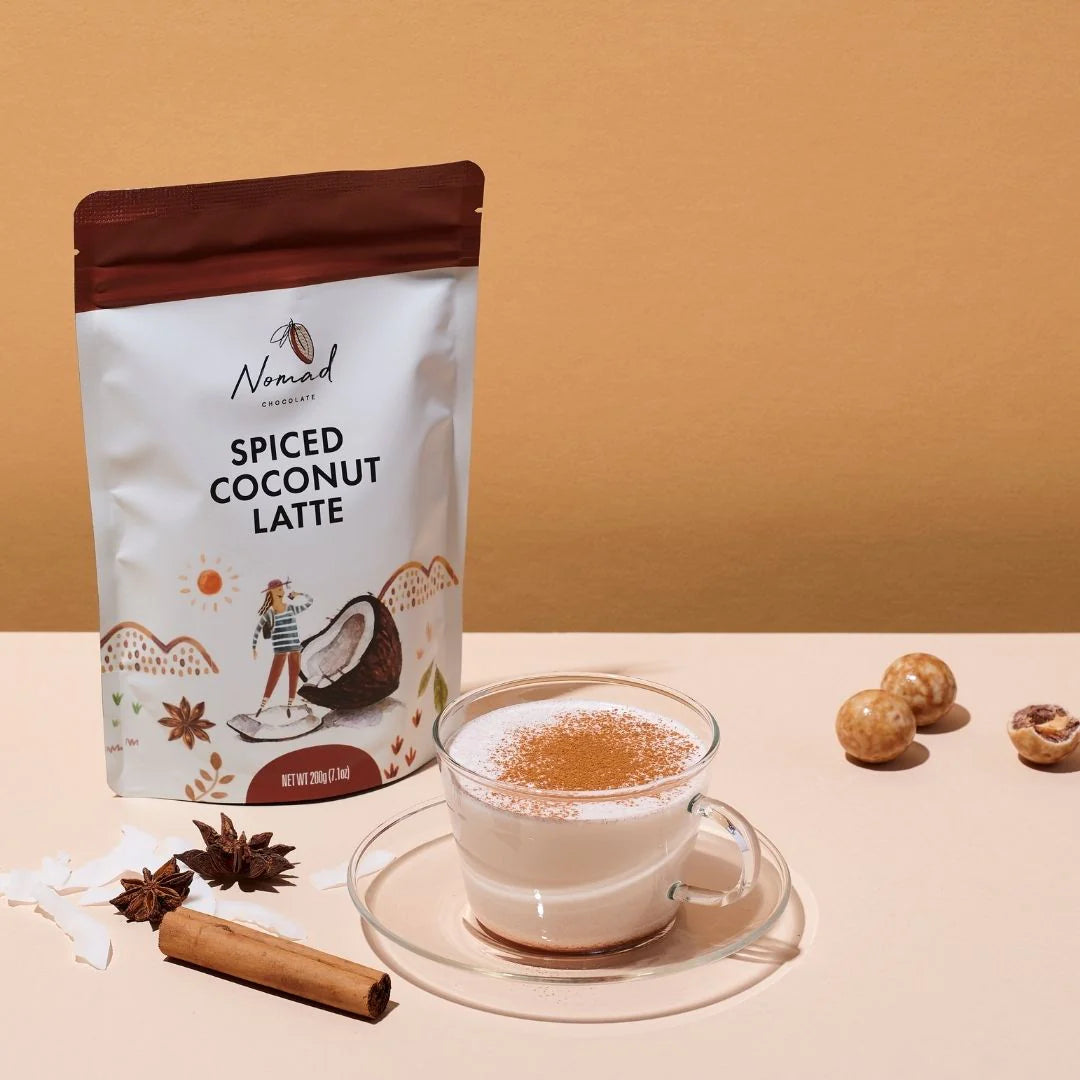 Nomad Drinking Chocolate Spiced Coconut Latte 200G