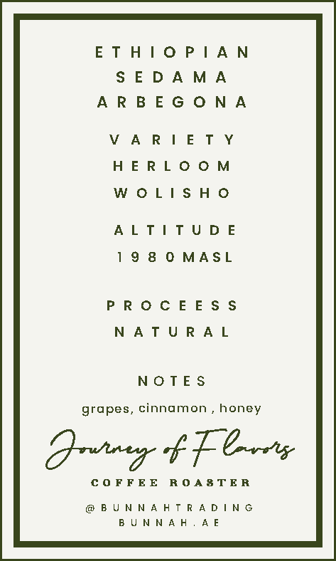 Bunnah | Ethiopia Sidamo Arbegona 250G
