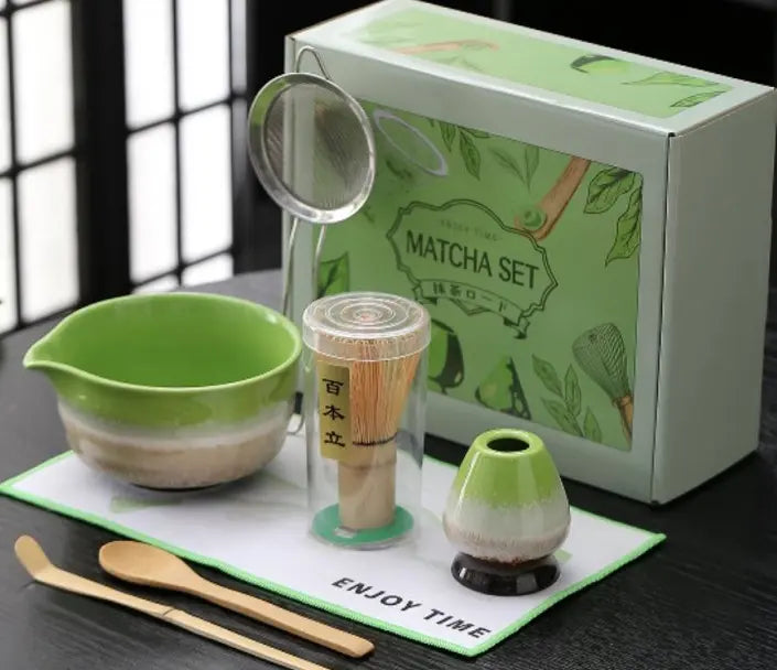  Matcha Set 7Pieces-Bright Green