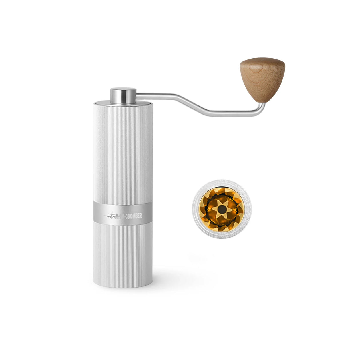 MHW | M1 - Manual Coffee Grinder 38mm Silver - Titanium