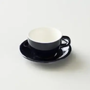 Origami 8oz Lattle Cup with Saucer - Navy