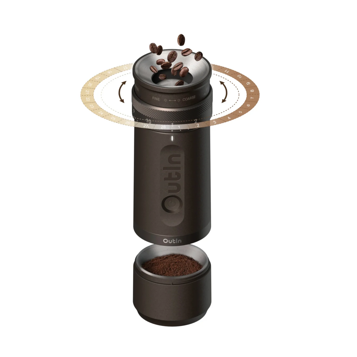 OUTIN Fino Tunda Brown Grinder