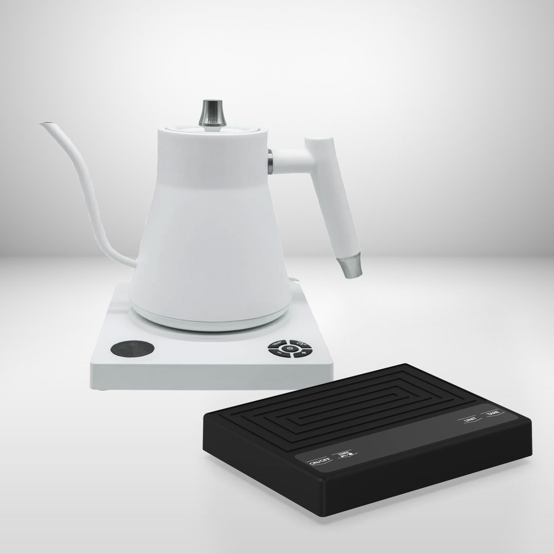 Barista Artisan Pour Over kettle White & Scale