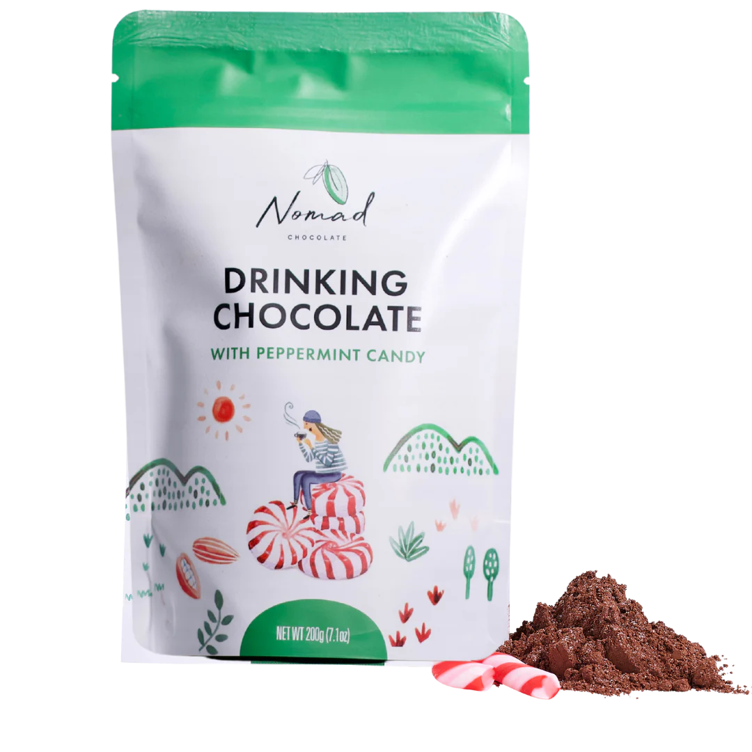 Nomad Drinking Chocolate Peppermint Candy 200G