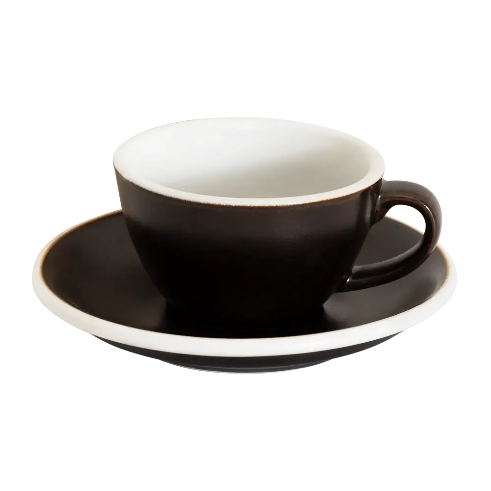 Loveramics | Egg | 150ml Flat White Cup (Gunpowder)