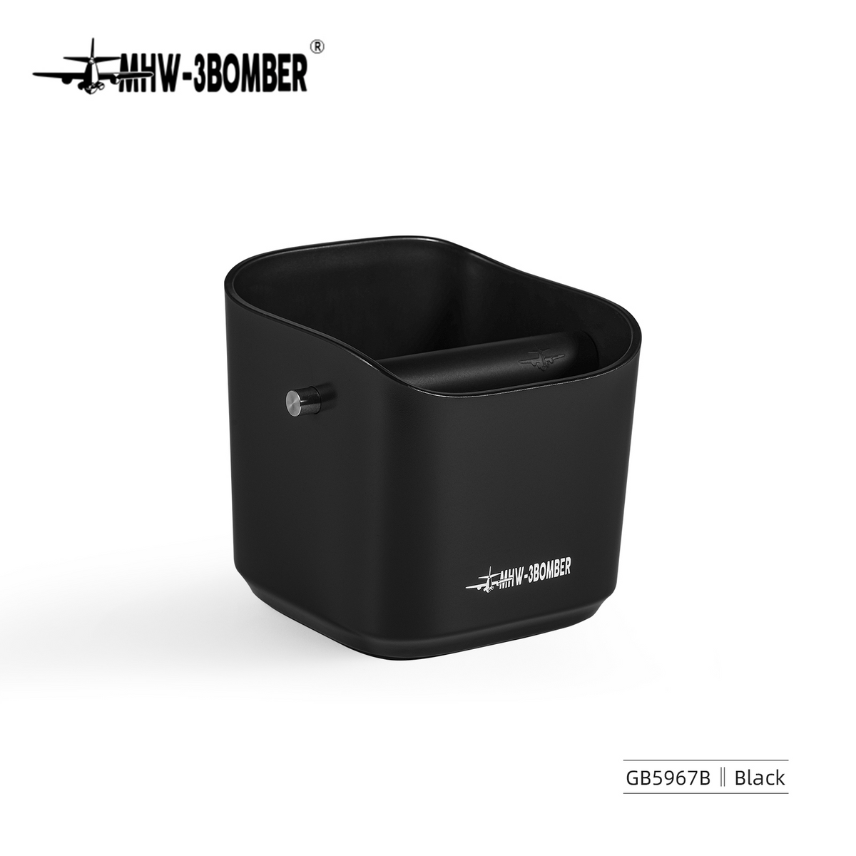 MHW-3BOMBER Square Knock Box Black 950ML