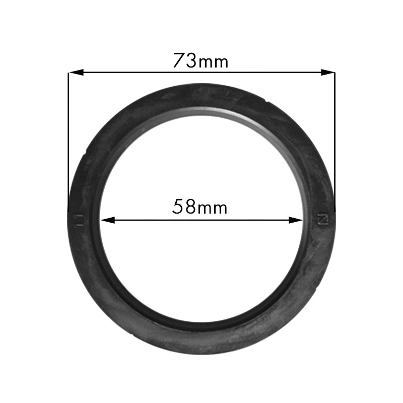 SIMONELLI PORTAFILTER GASKET 73X58XH.7MM WITH 4 CUTS