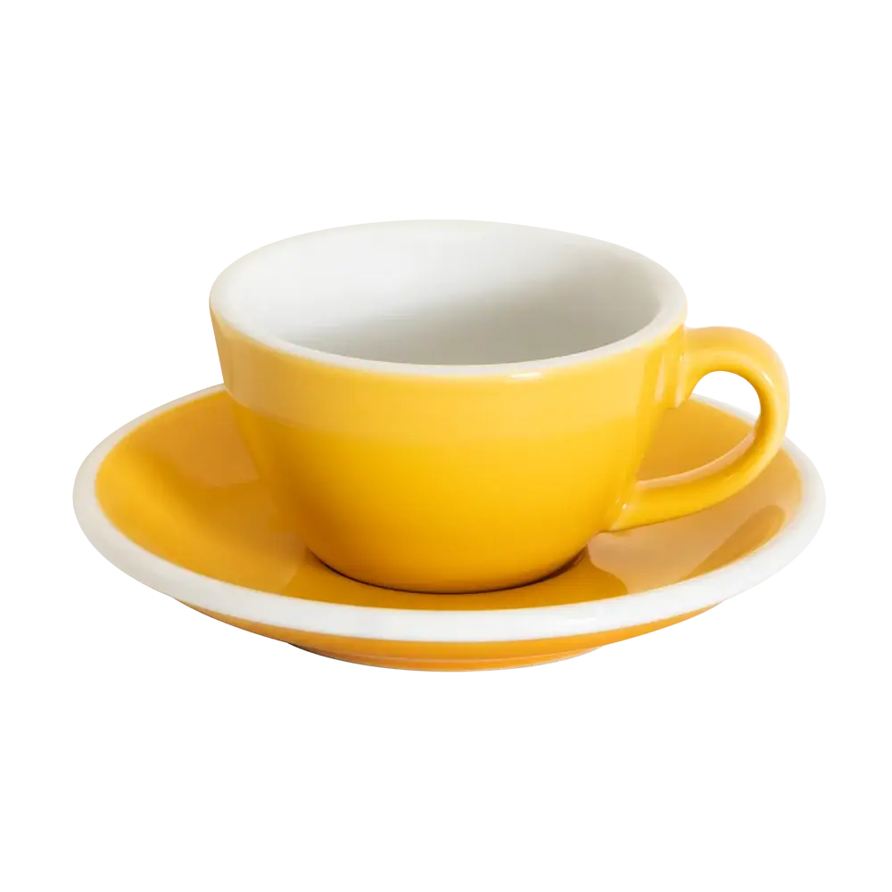 Loveramics | Egg | 150ml Flat White Cup (Yellow)