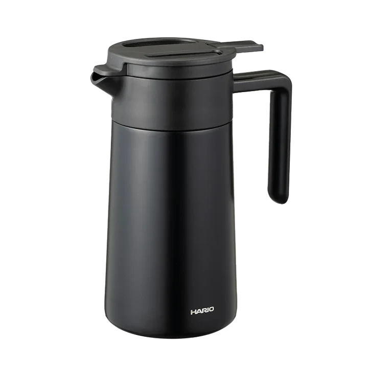 Hario Double Walled Thermal Pot Ceramic Coating 600ml - Black