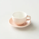 ORIGAMI 6oz Latte Bowl with Saucer - Matte Pink