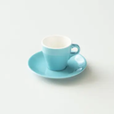 Origami Espresso Cup with Saucer 3oz - Turquoise