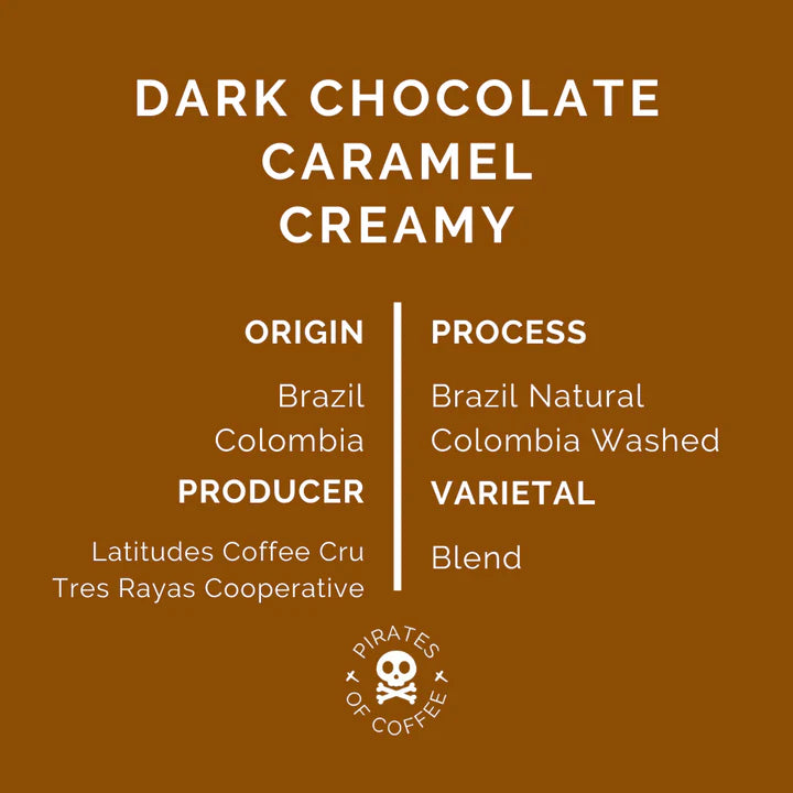 PIRATES COFFEE Cream Espresso Blend 250G