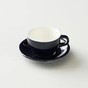 ORIGAMI 6oz Latte Bowl with Saucer - Navy