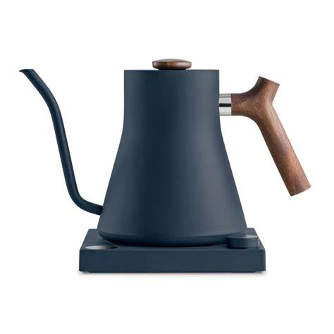 Fellow Stagg EKG Kettle - 0.9L Stone Blue + Walnut